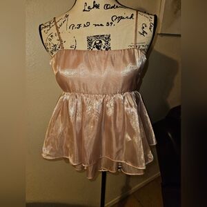 Cotton Candy Womans Spaghetti Strap Blouse Size S